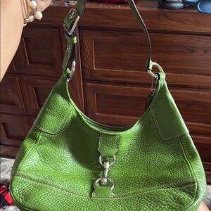 Green Leather Shoulder Bag